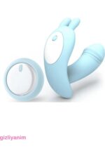 LİTTLE DANCE 12 Fonksiyonlu Titreşimli Çift Motorlu Vibratör -Kumandalı - Klitoris Uyarıcı - Mavi - Görsel 6