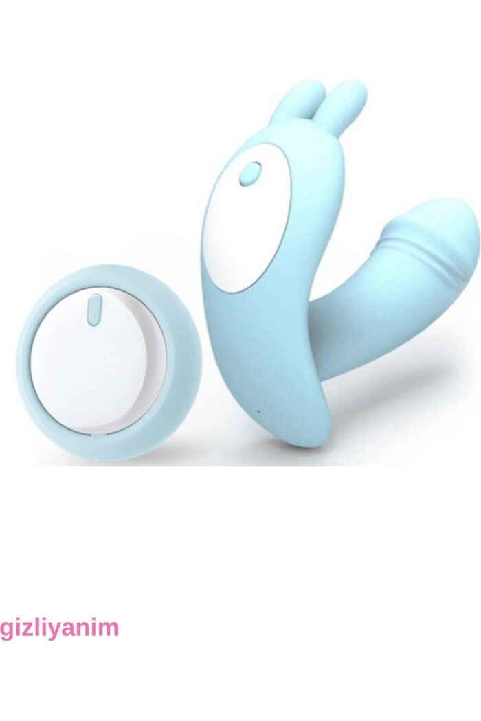 LİTTLE DANCE 12 Fonksiyonlu Titreşimli Çift Motorlu Vibratör -Kumandalı - Klitoris Uyarıcı - Mavi - Image 6