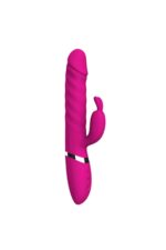 Rebecca Vıbrator * Yukarı-Aşağı Hareketli * Klitoriks Uyarıcılı Tavşan Vibratör * 23 cm Boy * 2 Motorlu * 12 Fonksiyonel Titreşim* Pembe Renkli