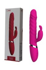 Rebecca Vıbrator * Yukarı-Aşağı Hareketli * Klitoriks Uyarıcılı Tavşan Vibratör * 23 cm Boy * 2 Motorlu * 12 Fonksiyonel Titreşim* Pembe Renkli - Image 2