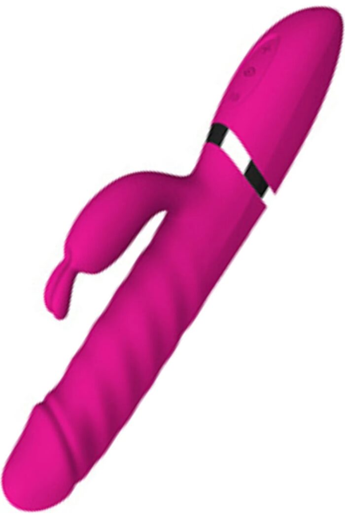 Rebecca Vıbrator * Yukarı-Aşağı Hareketli * Klitoriks Uyarıcılı Tavşan Vibratör * 23 cm Boy * 2 Motorlu * 12 Fonksiyonel Titreşim* Pembe Renkli - Image 6