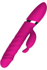 Rebecca Vıbrator * Yukarı-Aşağı Hareketli * Klitoriks Uyarıcılı Tavşan Vibratör * 23 cm Boy * 2 Motorlu * 12 Fonksiyonel Titreşim* Pembe Renkli - Image 7