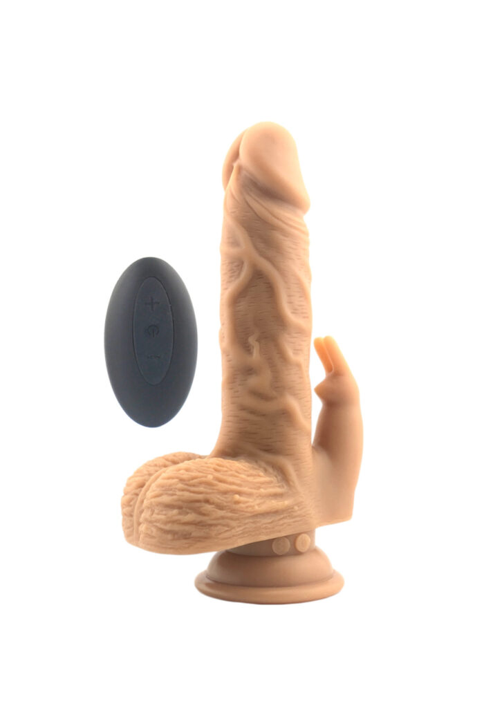 Crayz Yukarı Aşağı Rotasyonlu Silikon Vibrator Realistik Vantuzlu Tavşan Uçlu Kumandalı - Görsel 7