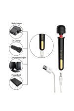 Kablosuz USB Şarjlı Çubuk Klitoris Uyarıcı Vibratör Masaj Aleti 19 cm 20 Mod Titreşim 8 Mod Hız - Görsel 4