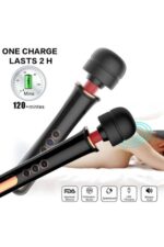 Felipa Massage Vibrator * % Slikon *Su Geçirmez ve Şeffaf Siyah Özel Vibratör - 12 Mod - Haz Tırtıklı Tasarım - G Noktası Uyarıcılı* 32 cm Büyük Boy * Ultra Güçlü Titreşim - Görsel 5