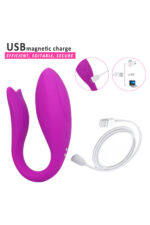 Yeni Nesil Mor Kuğu Vibratör - 12 Mod FDA Onaylı Silikonr* USB ŞARJ * ANAL-VAJİNAL KULLANIMA UYGUN * ELASTİK YAPIDA * 9 CM YÜKSEKLİK(UZUNLUK), 5,7 CM ENİNDE - Görsel 2
