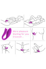 Yeni Nesil Mor Kuğu Vibratör - 12 Mod FDA Onaylı Silikonr* USB ŞARJ * ANAL-VAJİNAL KULLANIMA UYGUN * ELASTİK YAPIDA * 9 CM YÜKSEKLİK(UZUNLUK), 5,7 CM ENİNDE - Görsel 5