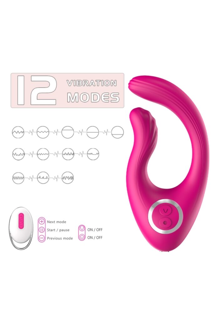 Beli-B Pembe Renkli Teknolojik Vibratör * Anal-Vajinal Kullanıma Uygun * 12 cm Yükseklik(Uzunluk), * 5,5 cm Eninde * Uzaktan Kumandalı * 5 Metreye Kadar Kumandadan Yönlendirme Imkanı - Image 5