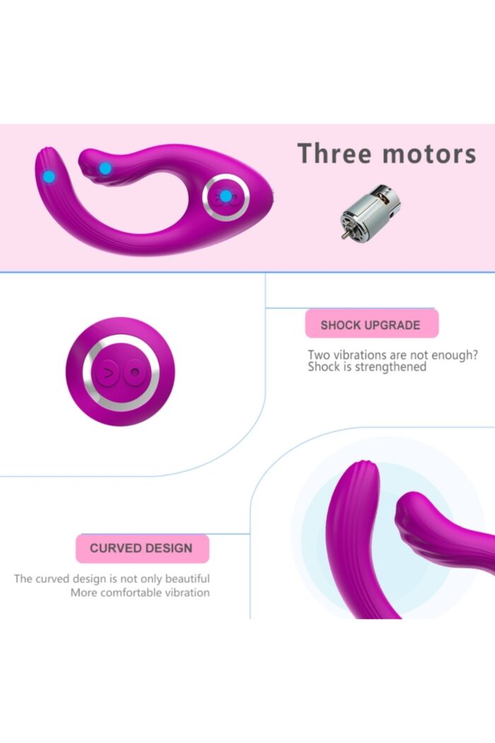Beli-B Mor Renkli Teknolojik Vibratör * Anal-Vajinal Kullanıma Uygun * 11,5 cm Yükseklik(Uzunluk), * 5,5 cm Eninde * Uzaktan Kumandalı * 5 Metreye Kadar Kumandadan Yönlendirme Imkanı - Image 4