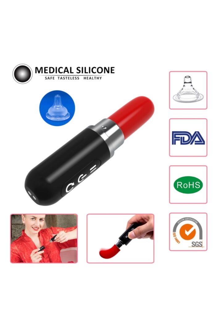 AMY RUJ ŞEKLİNDE MİNİ VİBRATÖR * VAJİNAL-ANAL KULLANIMA UYGUN* USB'den JARZ * ÜRÜN UZUNLUĞU 10 CM, 2 CM ENİNDE - Image 6