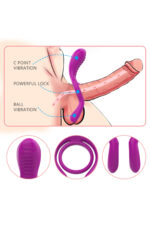 Singun B Pembe Renkli Vibratör * 12 Titreşim Modu * Güçlü Titreşim Ile Bayanı ve Erkeği Uyarır * Erkeğin Ereksiyonda Kalmasına Destek Veren Ring - Image 4