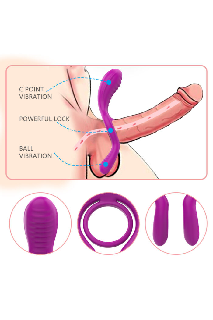 Singun B Pembe Renkli Vibratör * 12 Titreşim Modu * Güçlü Titreşim Ile Bayanı ve Erkeği Uyarır * Erkeğin Ereksiyonda Kalmasına Destek Veren Ring - Görsel 4