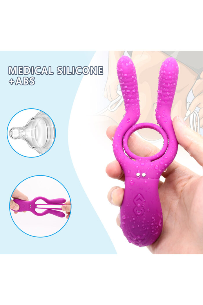 Singun B Pembe Renkli Vibratör * 12 Titreşim Modu * Güçlü Titreşim Ile Bayanı ve Erkeği Uyarır * Erkeğin Ereksiyonda Kalmasına Destek Veren Ring - Görsel 6