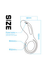Siyah Penis Halkası Vibratör - Yüksek Frekans Titreşim - Eller Serbest - Ergonomik Tasarım* CLİTORİS UYARICILI RİNG - Görsel 4
