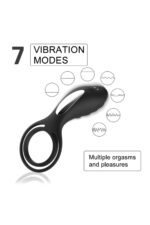 Siyah Penis Halkası Vibratör - Yüksek Frekans Titreşim - Eller Serbest - Ergonomik Tasarım* CLİTORİS UYARICILI RİNG - Görsel 6