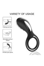 SLİPPER REMOTE SİYAH RENKLİ* CLİTORİS UYARICILI RİNG* 11 CM UZUNLUK, 5.5 CM EN* 12 EXTRA GÜÇLÜ TİTREŞİM - Görsel 7