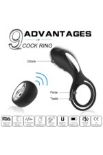 SLİPPER REMOTE SİYAH RENKLİ* CLİTORİS UYARICILI RİNG* 11 CM UZUNLUK, 5.5 CM EN* 12 EXTRA GÜÇLÜ TİTREŞİM - Görsel 8
