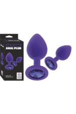 Silikon Anal Plug - Mor Renkte Konforlu ve Temizlenebilir Anal Ürün