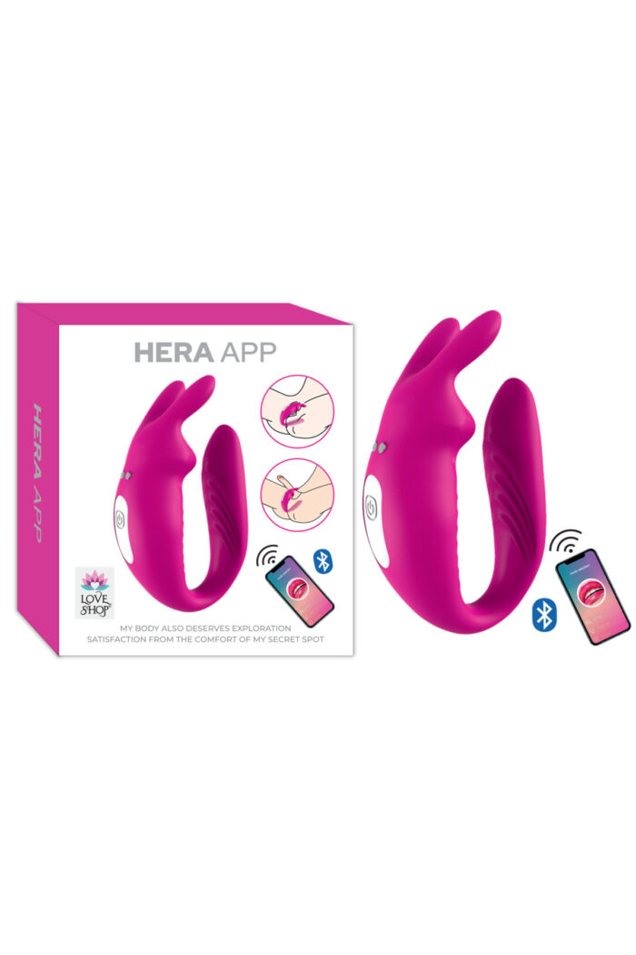 Hera App- Pembe Renkli* TELEOFON UYGULAMALI* USB JARZ * ANAL-VAJİNAL KULLANIMA UYGUN * ELASTİK YAPIDA - Image 3