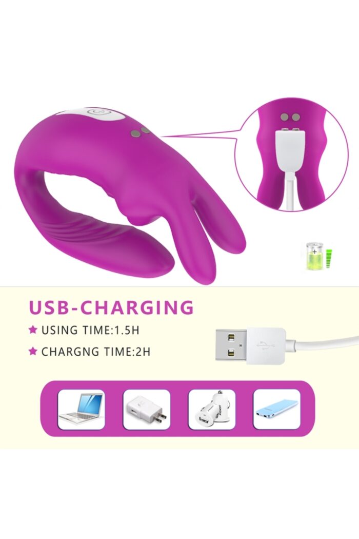 HERA APP BLUETOOTH CEP TELEFON UYUMLU -MOR RENKLİ* USB JARZ * ANAL-VAJİNAL KULLANIMA UYGUN - Image 5