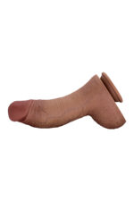 Marc Realistik Dildo – Çift Katman %100 Silikon,Güçlü Vantuzlu, 28 cm Titreşimli Manyetik USB Şarjlı - Görsel 6