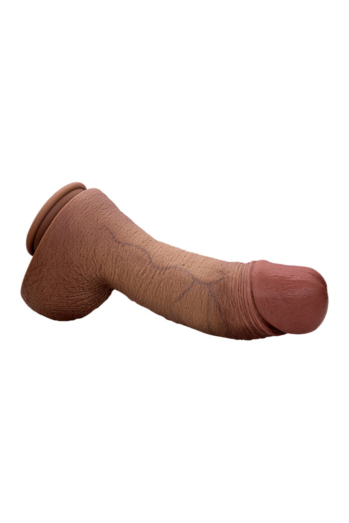 Marc Realistik Dildo – Çift Katman %100 Silikon,Güçlü Vantuzlu, 28 cm Titreşimli Manyetik USB Şarjlı - Görsel 7
