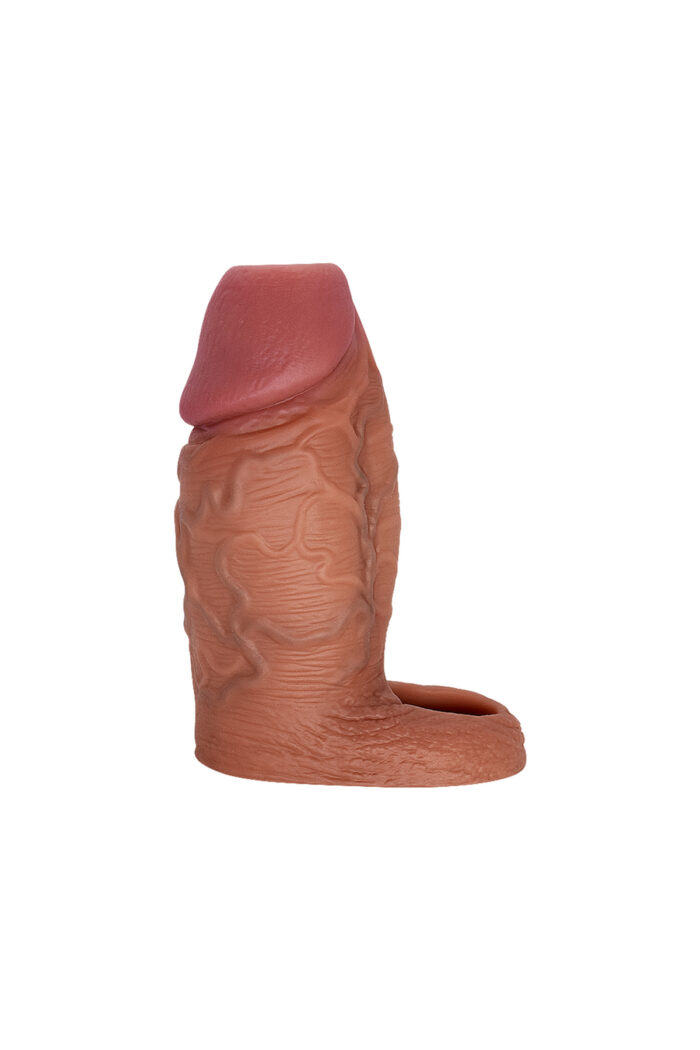 * Özel üretim silikon sleve * Çift katmanlı * Ucu açık, testislere geçirilebilen * 11,5 cm uzunluğunda, 5 genişliğinde, 108 gr ağırlığındadır. - Image 7