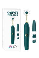 G-SPOT * 17.6CM * 2.6CM * 1.1CM ÖLÇÜLERİNDE * KUTUDAN 3 FARKLI BAŞLIK ÇIKAR/ Su Geçirmez Klitoris Uyarıcı Vibratör Rotasyonlu