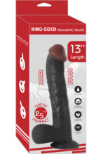 Realistik Et Dokusunda Dildo Siyah (Black ) Penis 33 cm Damarlı 1125 gr Ağırlığında