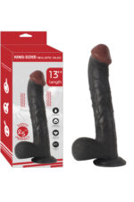 Realistik Et Dokusunda Dildo Siyah (Black ) Penis 33 cm Damarlı 1125 gr Ağırlığında - Görsel 2