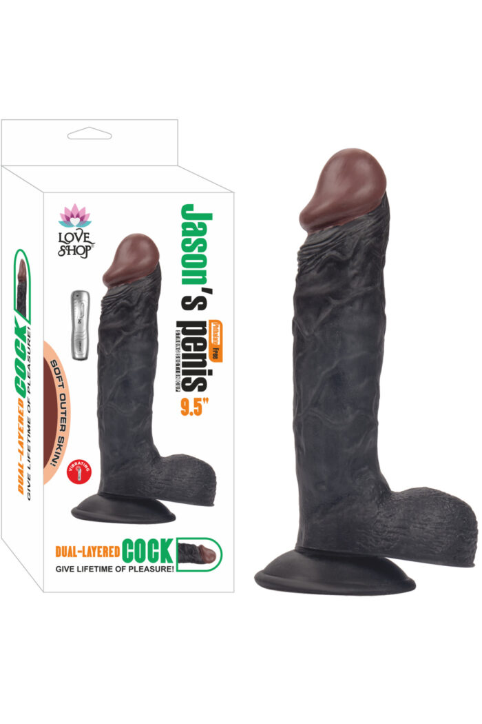 Jason's Black Vibrating * 24 cm Uzunluk* 10 Fonksiyon *Ultra Yüksek Titreşim * Yüksek Kalite Vantuz - Görsel 2