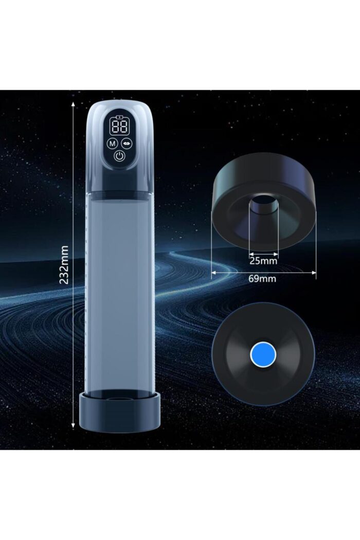 IPX7 VAKUM POMPASI USB ŞARZ/* 5 EMME FOKSİYONU * 5 FARKLI BASINÇ MODU* DİJİTAL GÖSTERGE - Image 3