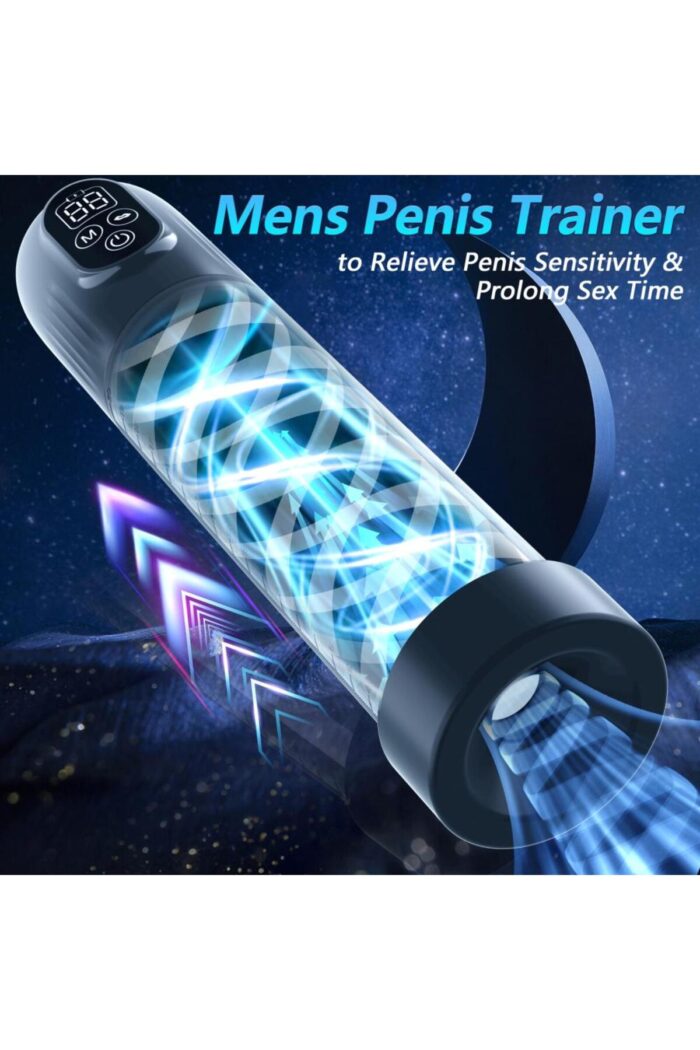 IPX7 VAKUM POMPASI USB ŞARZ/* 5 EMME FOKSİYONU * 5 FARKLI BASINÇ MODU* DİJİTAL GÖSTERGE - Image 5