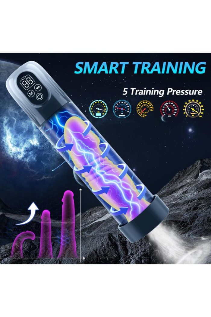 IPX7 VAKUM POMPASI USB ŞARZ/* 5 EMME FOKSİYONU * 5 FARKLI BASINÇ MODU* DİJİTAL GÖSTERGE - Image 6