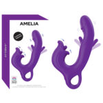 AMELIA VİBRATOR/* CLİTORİS UYARICILI VİBRATÖR *3 MOTORLU*7 FARKLI TİTREŞİM MODU*200*97*38 MM ÖLÇÜLER