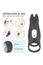 ALEX-B / 12 Farklı Klitoris Uyarıcı Mod /2 Motorlu/USB Şarj/Uzaktan Kumandalı Vibratör - Görsel 5