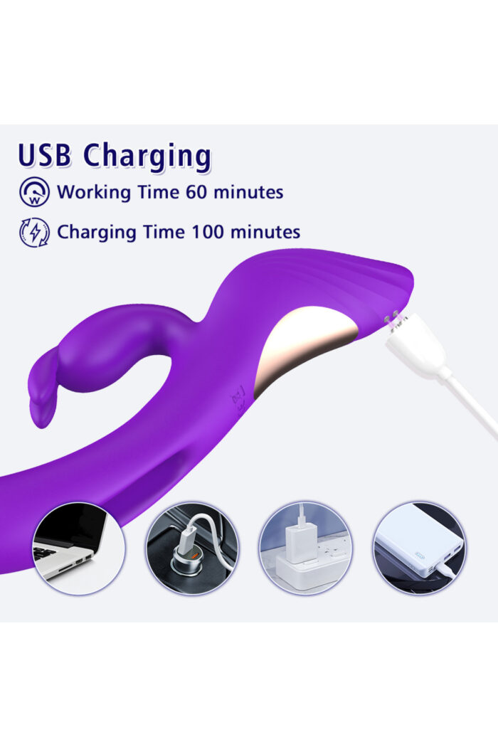 Cassıa / 7 Farklı Klitoris Uyarıcı Mod / 7 Farklı Titreşim /Tavşan 3 Motorlu Vibratör - Image 8