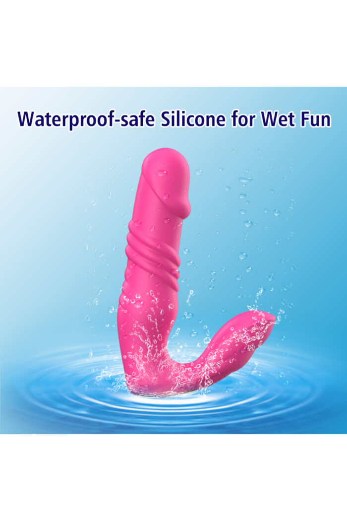 Maylos-B * Clitoris Uyarıcılı Vibratör * 7 Farklı Aşağı-Yukarı Hareket Modu * Uzaktan Kumandalı * USB Den Şarjlı - Image 6