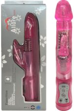 Klitoris Uyarıcı Tavşan Vibratör Rotasyonlu*22 Cm 7 Mod Titreşim Su Geçirmez