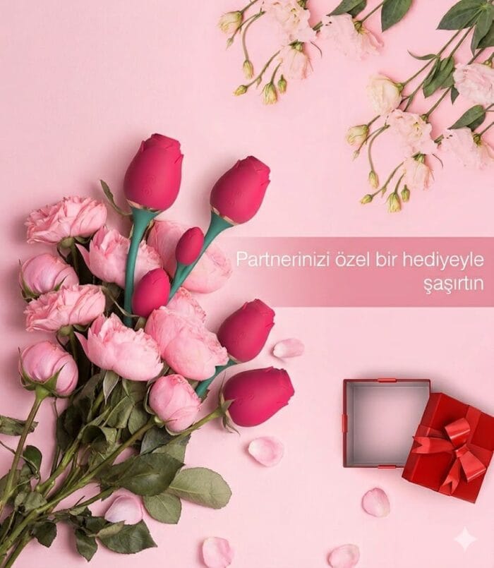 Rose 10 Fonksiyonlu Gül Başlıklı Gnokta Uyarıcı Giyilebilir Vibratör - Image 7