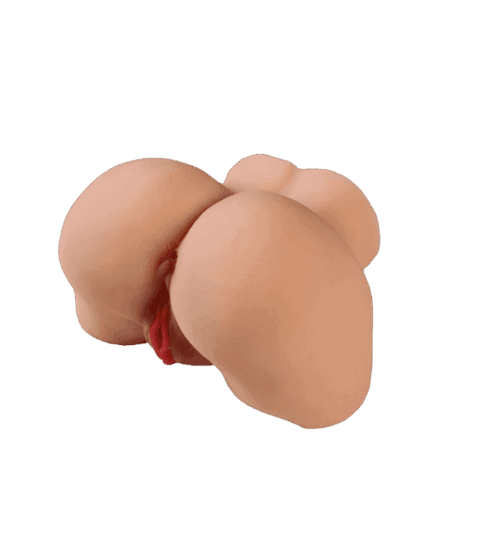 2 Girişli Yeva Gerçek Ten Dokusunda Mastürbatör Titreşimli 1.1KG - Görsel 6