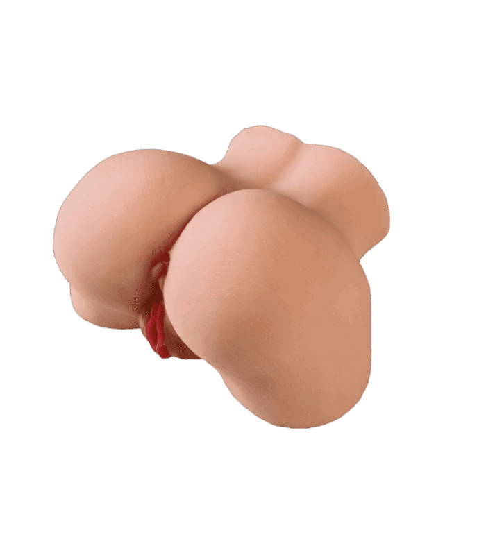 2 Girişli Yeva Gerçek Ten Dokusunda Mastürbatör Titreşimli 1.1KG - Görsel 5