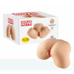 2 Girişli Asya Gerçek Ten Dokusunda Mastürbatör Usb Şarjlı Sesli Titreşimli 7.6KG