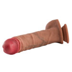 Olivia Titreşimli Realistik Dildo – %100 Silikon, Kumandalı, 29 cm Çift Katmanlı Vibratör - Görsel 3