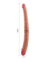 Censan 14 İnç King Size Realistic Ladykiller Tapered Double Penetration - Görsel 4