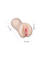 Censan 18 CM Çift Girişli Ten Rengi Anal Vajinal Mastürbatör - Görsel 2