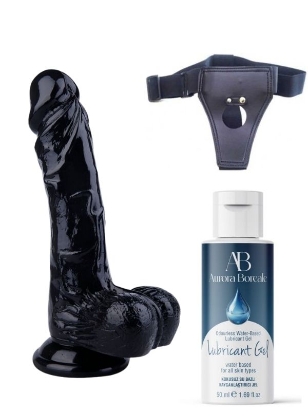 censan-belden-baglamali-kayganlastirici-set-noctis-225cm-siyah-dildo-no55-982204-1 Censan Belden Bağlamalı Kayganlaştırıcı Set Noctis 22,5cm Siyah Dildo No:55 - Görsel 1