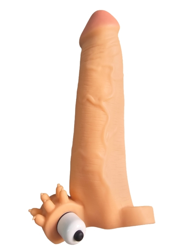 gercekci-penis-kilifi-et-dokusunda-titresimli-testis-gecmeli-20-cm-1271747-1 Gerçekçi Penis Kılıfı Et Dokusunda Titreşimli Testis Geçmeli 20 cm - Image 1