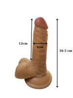 Gerçekçi Testisli Melez Dildo 16.5 cm - Image 2