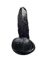 Gerçekçi Testisli Siyah Dildo 16 cm - Image 3